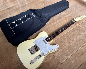 極希少 Fender Japan TLG-94P SWH 50th Anniversary model 1996年製/ U2 The Edge 使用モデル マッチングヘッド/Fender製肉厚ギグケース付