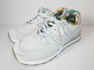 94◆new balance 574 ローカット スニーカー◆ニューバランス US7.5/JP25.5 (D)ML574GYX ABC-MART限定 グレー 靴 シューズ 6G