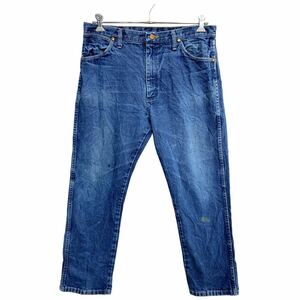 Wrangler カウボーイ ロングパンツ W36 ラングラー 13MWZ ビッグサイズ ブルー コットン メキシコ製 古着卸 アメリカ仕入 2405-1471