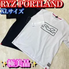 極美品✨ RYZ PORTLAND 半袖シャツ　バスケ　スケボー　白　黒　XL