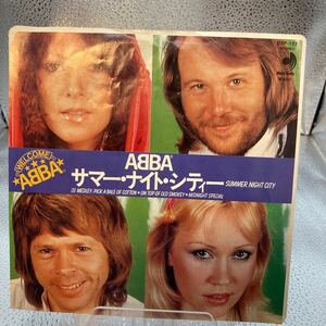 再生良好 EP/アバ(ABBA)「サマー・ナイト・シティー/Medley:Pick A Bale Of Cotton・On Top Of Old Smokey・Midnight Specail」