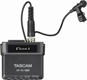 TASCAM(タスカム) DR-10L Pro 32bitフロート ピンマイクレコーダー 黒 Youtube 音声収録 インターネ