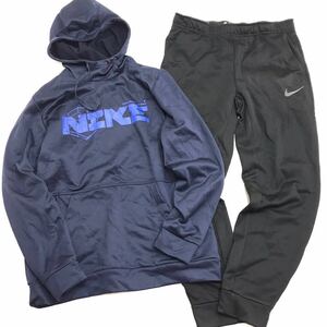 NIKE ナイキ サーマ ビッグロゴ パーカー セットアップ FB1972-451 932256-010 サイズ2XL