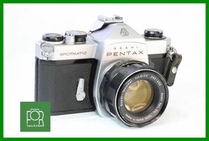 【同梱歓迎】実用■PENTAX SP シルバー / Super-Takumar 55mm F1.8 後期■■シャッター全速・露出計完動・プリズム腐食なし■1542