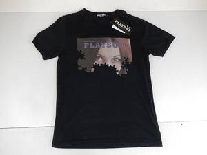 HYSTERIC GLAMOUR ×PLAYBOY　Tシャツ　サイズM　BLACK　ヒステリックグラマー×プレイボーイ　タグ付き美品