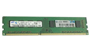 【中古パーツ】PC3 本体用 DDR3 メモリ　SAMAUNG 4GB 2R*8 PC3-10600U-09-11-B1 4GBx1枚　計4GB ■Ｍ（106）
