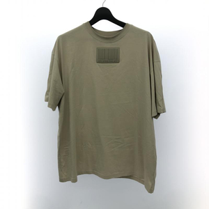 【中古】VETMENTS　BIG RUBBER PATCH T-SHIRT BEIGE　L　ヴェトモン[240066142372]