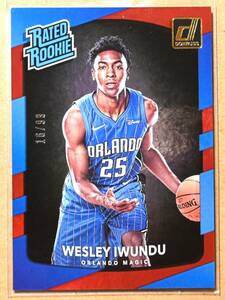 WESLEY IWUNDU (ウェズリー・イワンドゥ) 2017-18 RATED ROOKIE ルーキー 99枚限定 トレーディングカード 【NBA,マジック,MAGIC】