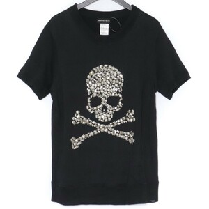 MASTERMIND JAPAN アクリルビーズスカル半袖スウェット Lサイズ ブラック MW-SW05-32 マスターマインド tシャツ カットソー