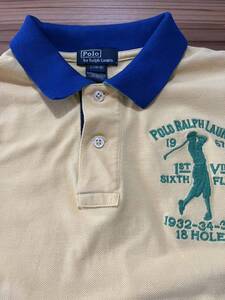 送料込み！RalphLauren 半袖ポロシャツ 黄色 イエロー Lサイズ 14-16 160サイズ ボーイズ GOLF POLO ラルフローレン 半袖シャツ