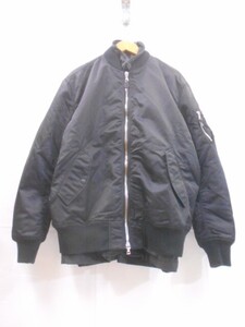 68 送100サ 1201$D19 uniform experiment ユニフォームエクスペリメント 22AW リバーシブル MA-1 UE-222011 Black サイズ4 中古品