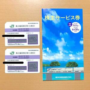 送料無料 JR東日本株主優待券(４割引) ２枚セット + 割引サービス券冊子 