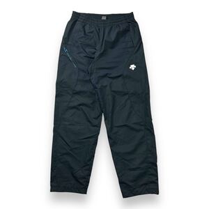 DESCENTE デサント ナイロンパンツ イージーパンツ シャカパン O ブラック ワンポイントロゴ