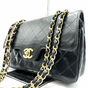 1円最高級CHANEL シャネル ショルダーバッグ トート ココマーク マトラッセ ゴールド金具 チェーン フラップ ブラック シール有り