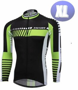 XINTOWN サイクリングウェア 長袖 XLサイズ 自転車 ウェア サイクルジャージ 吸汗速乾防寒 新品 インポート品【n635】