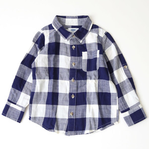 OLD NAVY 長袖チェックシャツ 子供服 キッズ ブロックチェック こども服 オールドネイビー