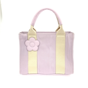 ◆MARY QUANT マリークワント 2WAYバッグ◆ ピンク キャンバス レディース 多機能 bag 鞄