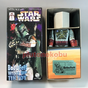 【サイン入・未使用・美品】WIND UP TIN TOY / ブリキ / BOBA FETT ボバ・フェット / STAR WARS / マンダロリアン【レア・希少】