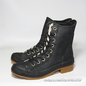 コンバース チャックテイラーオールスター Outsider boots Hi レザー ハイハット ブラック 黒 US6 23cm 新品