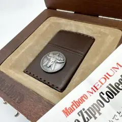 Marlboro マルボロ zippo オイルライター ロングホーン 木箱付き