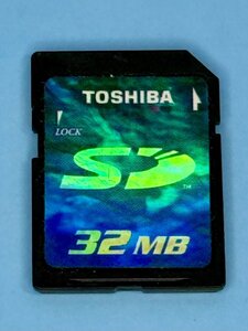 TOSHIBA 東芝 SDカード 32MB 1枚 フォーマット済み 動作確認済みジャンク品