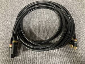 【USED】VIABLUE NF-S1 Silver [3.0m/RCA to XLR Male (オス)ラインケーブル]　21U9047112954