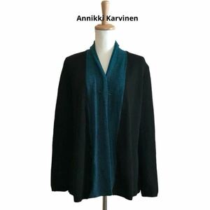 ANNIKKI KARVINEN ハンドメイド ウールニットトッパーカーディガン