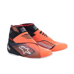 alpinestars(アルパインスターズ) カートシューズ TECH-1 KZ V2 SHOES (サイズUSD： 9) 156 BLACK ORANGE FLUO