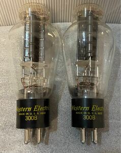 真空管　2本　Western Electric 300B MADE IN U.S.A. 8813