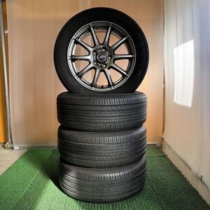 【848】シュナイダー SCHNEIDER 社外アルミセット 17×7J+48 114.3-5H 中古品4本