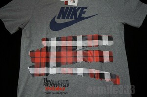 新品 COMME des GARCONS コムデギャルソン x NIKE ナイキ HOLIDAY 限定コラボ Tシャツ L /クリスマス