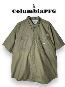 古着　PFG フィッシングシャツ　半袖シャツ　コロンビア　Columbia