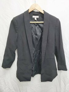 ◇ H&M エイチ アンド エム 長袖 ジャケット サイズEUR36P UK 8P ブラック レディース P