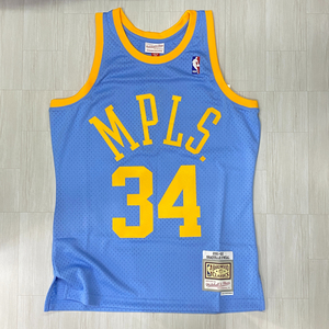 正規品【M】 Mitchell＆Ness ミッチェル＆ネス NBA HWC ミネアポリス レイカーズ MPLS Lakers シャキールオニール ONEAL ＃34 バスケシャツ