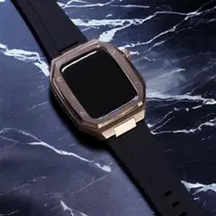 45mm 保護カバー Applewatch　高級ベルト メンズ 時計バンド