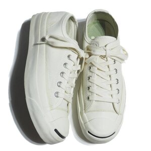 W4454R40　▼CONVERSE Addict コンバースアディクト▼　JACK PURCELL CANVAS ローカット キャンバス スニーカー ホワイト US5.5/24cm 白