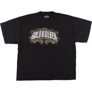 古着 ビッグサイズ GOLD & SILVER PAWN SHOP アドバタイジングTシャツ メンズXXXL /eaa410098