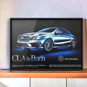 当時物!! Mercedes Benz CLA デビュー広告 / ポスター カタログ C117 X117 AMG CLA45 B4A3 ホイール マフラー 車高調 ベンツ CLA250 CLA180