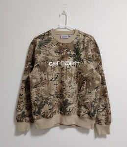 【1回のみ着用】Carhartt WIP Sweatshirt Sサイズ Desert Camo Combi カーハート スウェット　ミリタリー