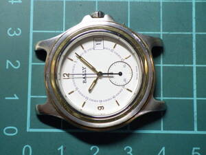 2501　BALLY　ETA　SWISS　16J　クロノグラフ　コンビ　ジャンク品