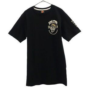 ボルコム プリント 半袖 Tシャツ S ブラック VOLCOM メンズ