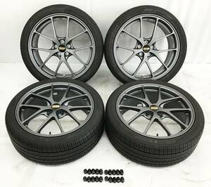 4本セット 18インチ BBS RI-A021 アルミホイール 187.5J 100 5H YOKOHAMA dB V552 夏タイヤ 225/40R18 2021年製 2022年 プリウス05系