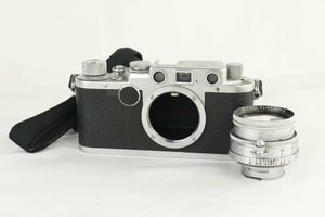 ■TG0823 Leica ライカ D.R.P IIF レンジファインダーカメラ + Leica Ernst Leitz Wetzlar Summitar ズミタール 5cm f2 Lマウント L39★F