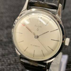 △【売り切り】ELGIN エルジン19 JEWELS 手巻き アナログ 腕時計 ※稼働