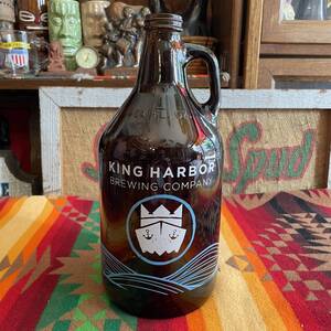 BIG貴重！ビール瓶広告KING HARBOR　アメリカUSAヴィンテージ雑貨/古道具カリフォルニアロサンゼルス店舗什器アドバタイジング