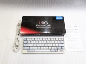 ■PFU HHKB Professional 2 Type-S PD-KB400WS 英語 USB キーボード 静音 静電容量 Happy Hacking Keyboard