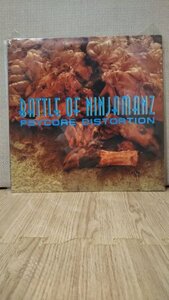 ★BATTLE OF NINJAMANZ　(PSYCORE DISTORTION) LP★サイコビリー ロカビリー ROCKABILLY PSYCHOBILLY 柳家睦＆THE RAT BONES madsin