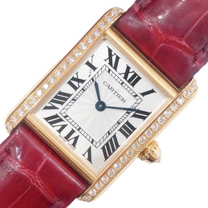 カルティエ Cartier タンクルイカルティエSM WJTA0010 k18PG 腕時計 レディース 中古