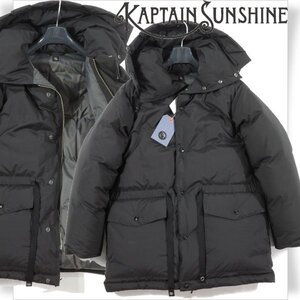 新品1円～★定13.7万 FREEMANS SPORTING CLUB×KAPTAIN SUNSHINE EXPEDITION 日本製 ホワイトグースダウンジャケット 38 黒 コート ◆S1109