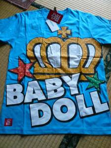 ＢＡＢＹＤＯＬＬベビドールＭ　ポップロゴ王冠Ｔシャツ　新品